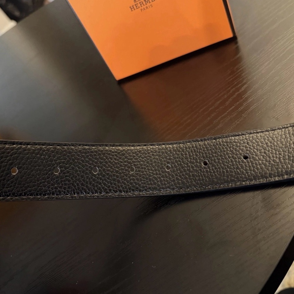 Hermes Men's Brown Belt Gold Buckle Size 130 - Picture 3 of 7